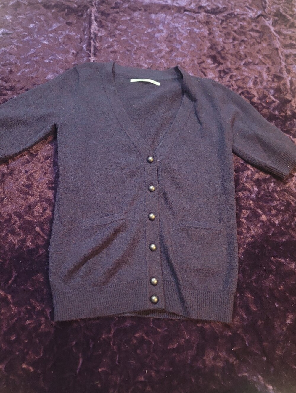 RUBBISH Nordstrom Short Sleeve V-Neck Cardigan Sweater Knit